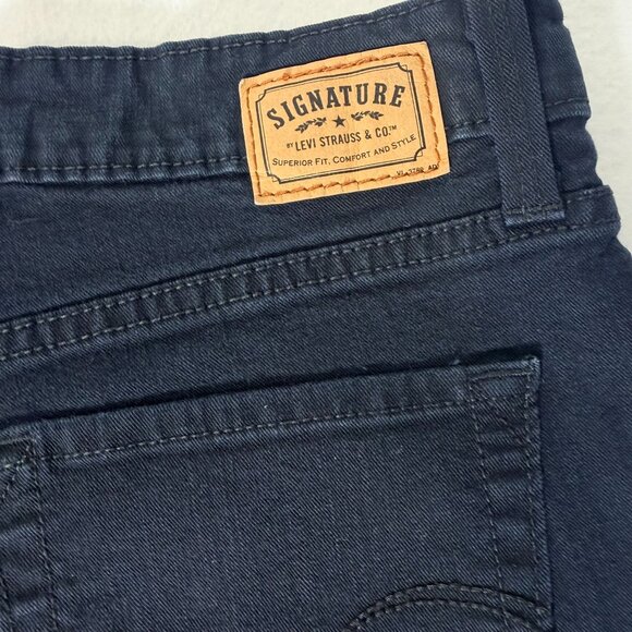 Signature By Levi Strauss & Co. Womens At Waist Bootcut Jeans Size 14 Medium - Picture 9 of 16